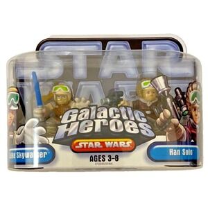 LUKE SKYWALKER & HAN SOLO Star Wars 2006 Galactic‎ Heroes Figures